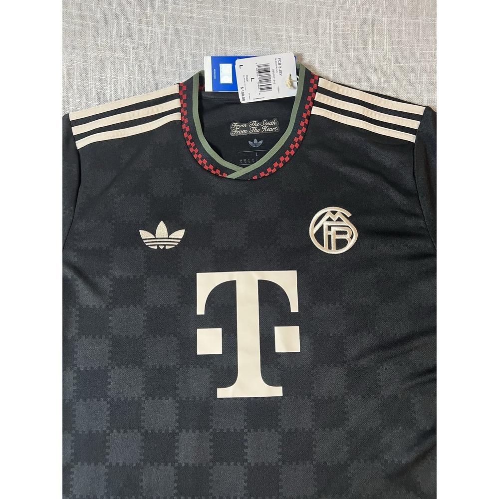 Adidas Originals FC Bayern Munich 25/26 Third Jersey Black KE6801 Mens Large NWT - Picture 4 of 12